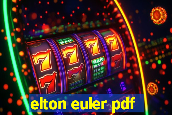 elton euler pdf